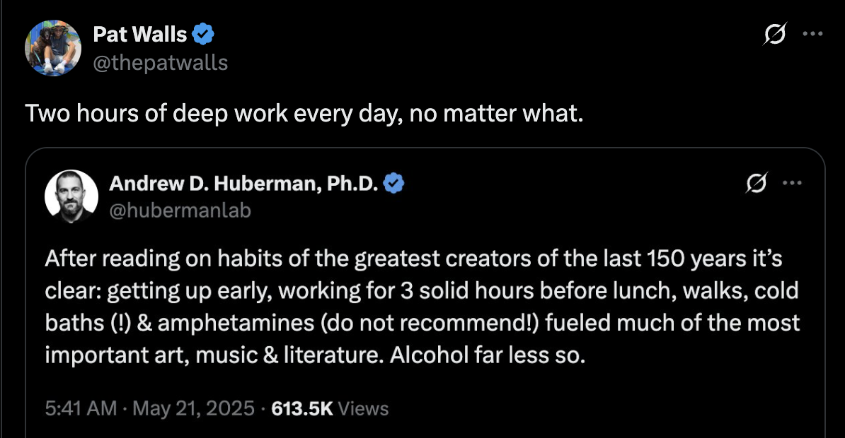 Three solid hours